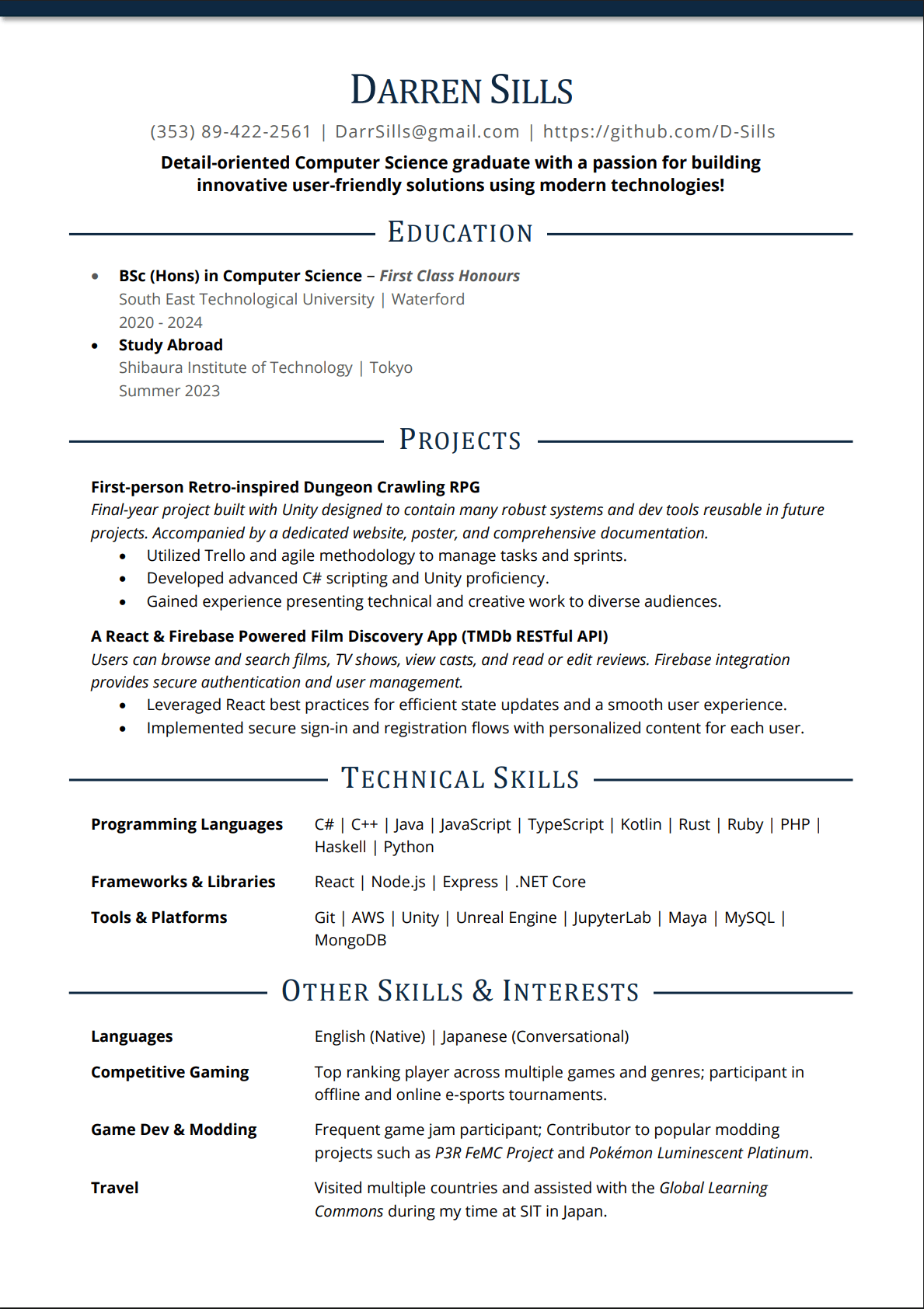 CV preview